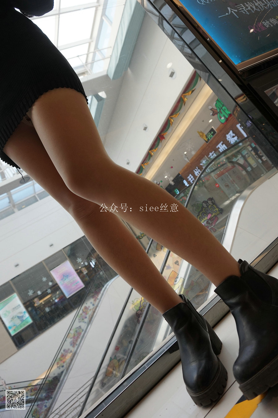 / SIEE丝意 / No.025 曦曦的黑色紧身裙配肉丝 / 70P-91MB / 美少女丝足-绅士图