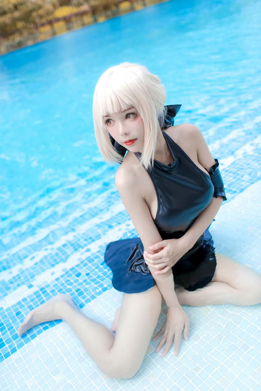 Kitkat Cosplay 9 - Saber Alter Swimsuit / 29P-102MB / cos萌妹-绅士图