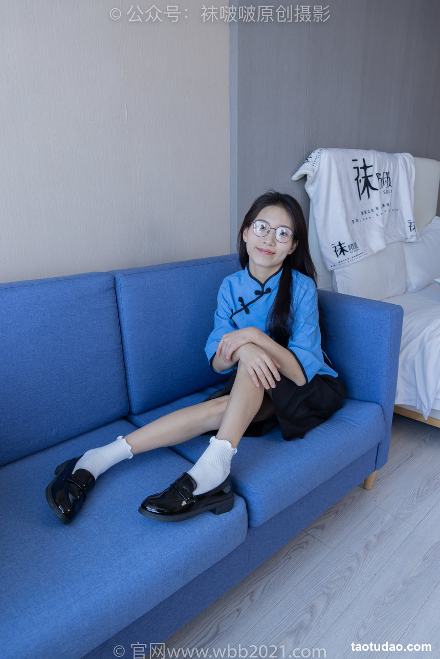图片[3]-[BoBoSocks袜啵啵]NO.279 芝士-皮鞋、白棉袜、民国学生装[145P+1V／5.74GB]-艺库