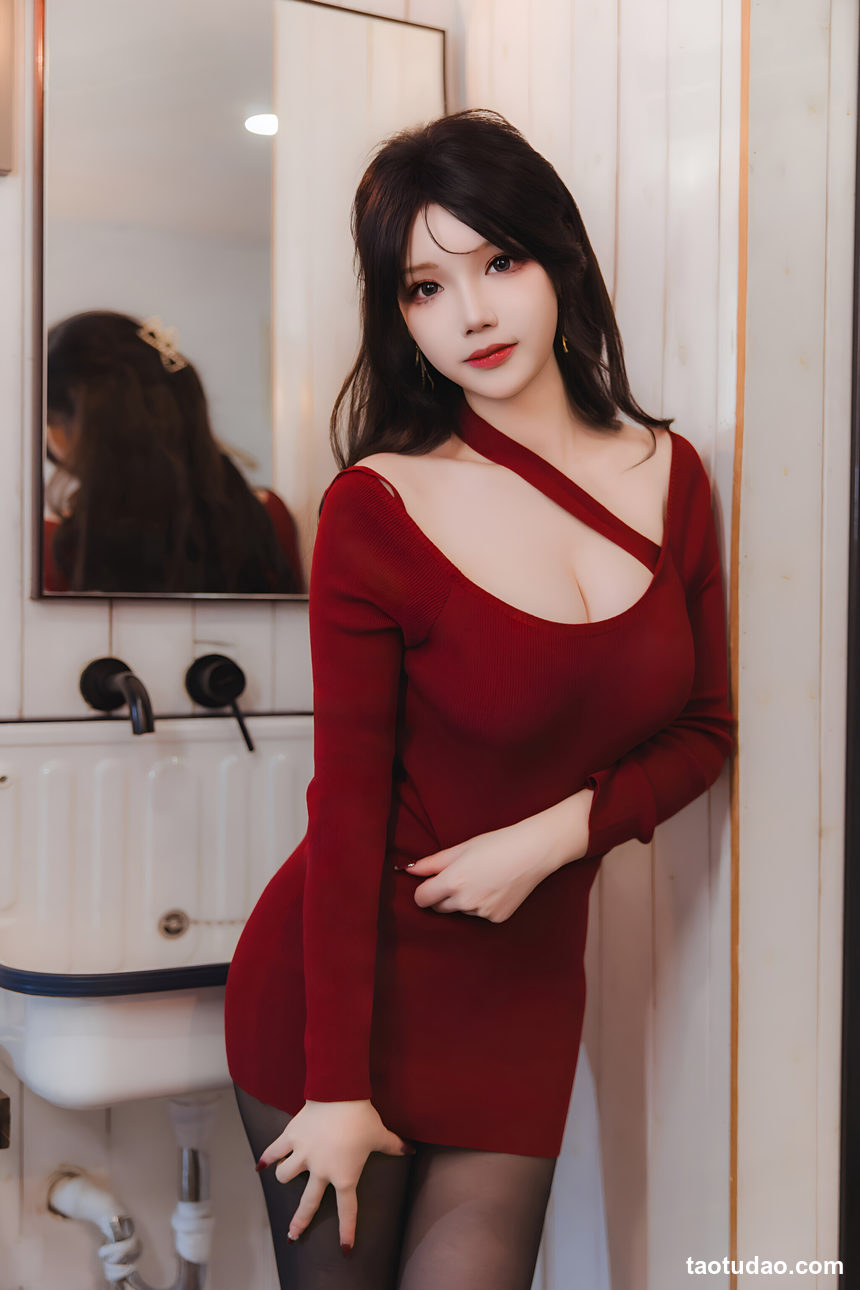 图片[2]-雪晴Astra –  红裙黑丝小娇妻 [65P+2V-1.68G]-艺库