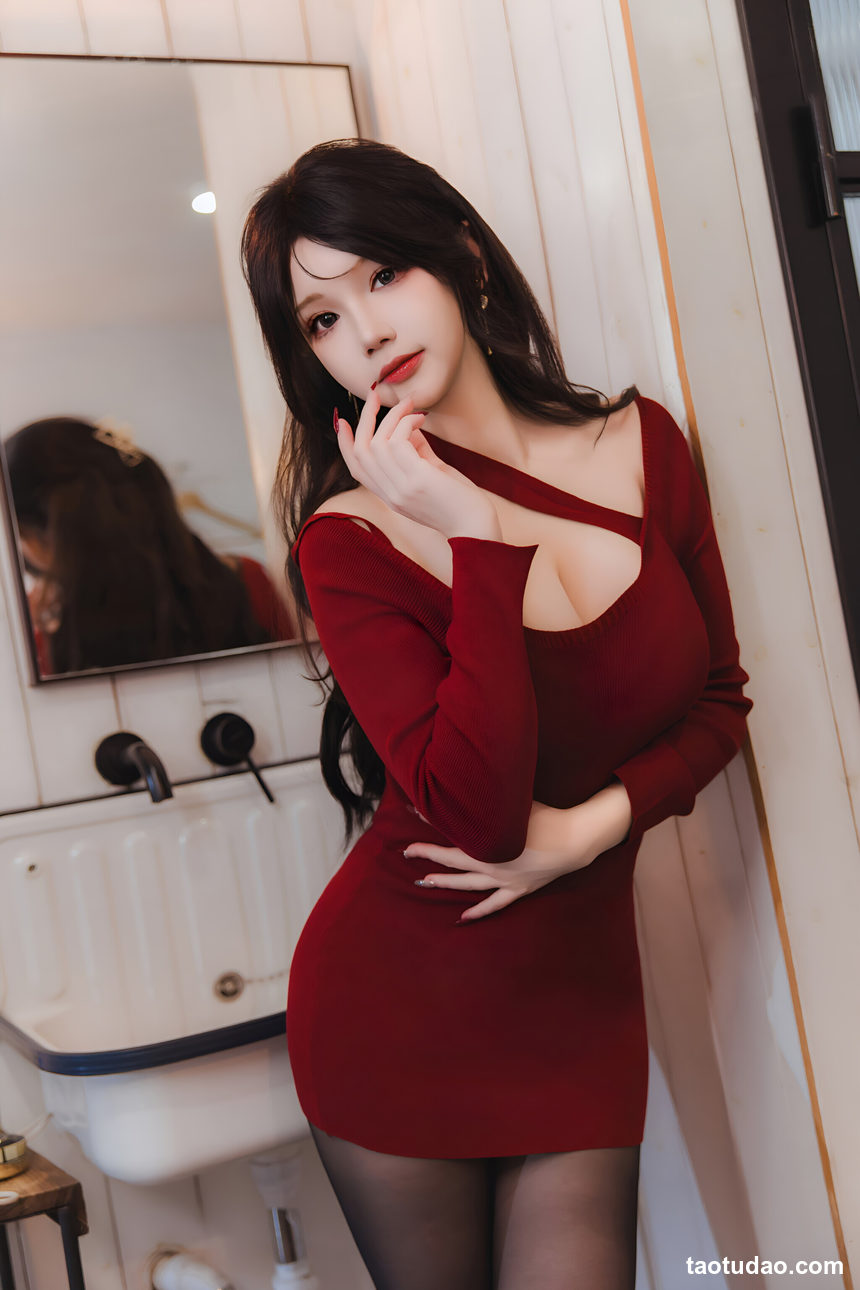 图片[3]-雪晴Astra –  红裙黑丝小娇妻 [65P+2V-1.68G]-艺库