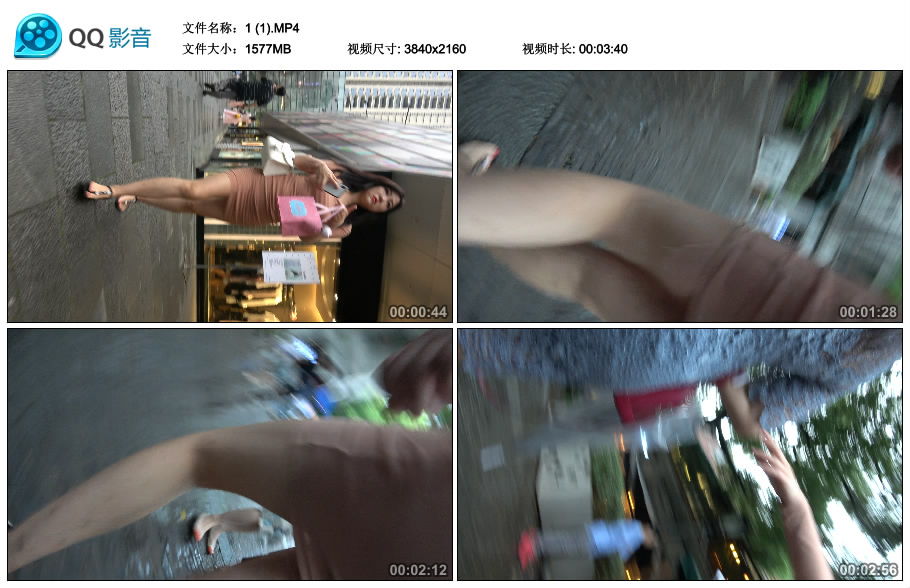 精选街拍视频 No.1808 超级丰满丰腴身材紧身包臀裙美女 / 1.54GB / 街拍视频-绅士图