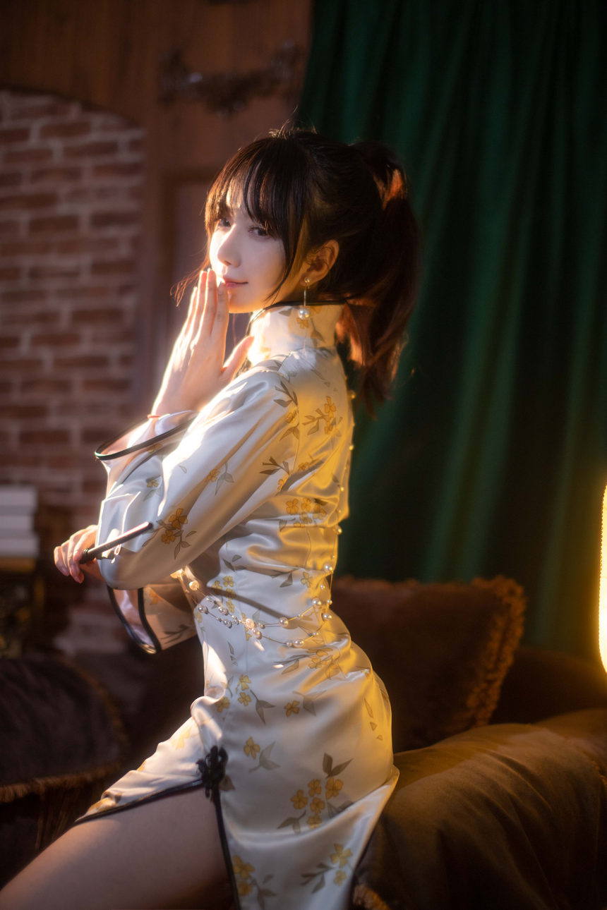 图片[4]-Shika小鹿鹿 – NO.112 中秋旗袍[12P-95MB]-艺库