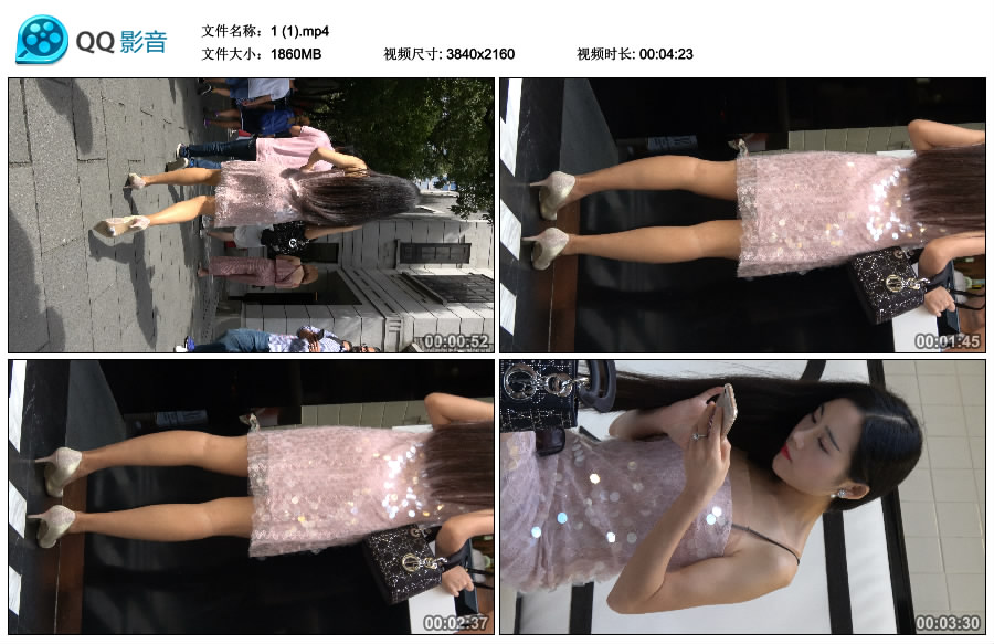 精选街拍视频 No.2763 高贵气质吊带裙极品美女 / 1.81GB / 街拍视频-艺库