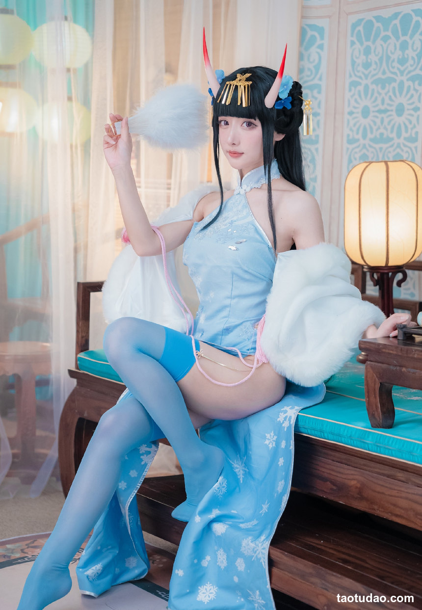 图片[2]-紫氯氯 –  能代 貅 旗袍 [18P-38MB]-艺库