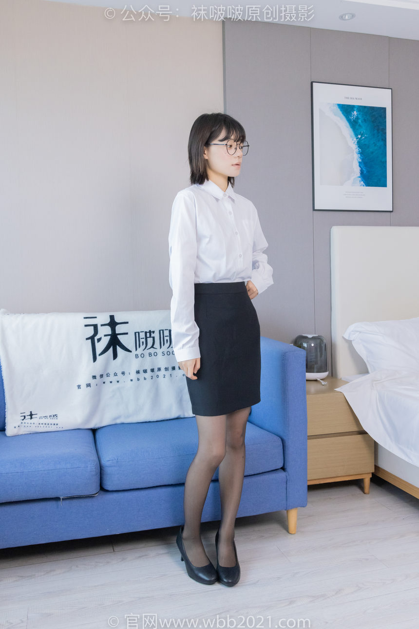 图片[3]-[BoBoSocks袜啵啵]NO.436 糯米-OL制服、两双平底鞋、薄黑丝、厚肉丝[150P+1V／6.51GB]-艺库
