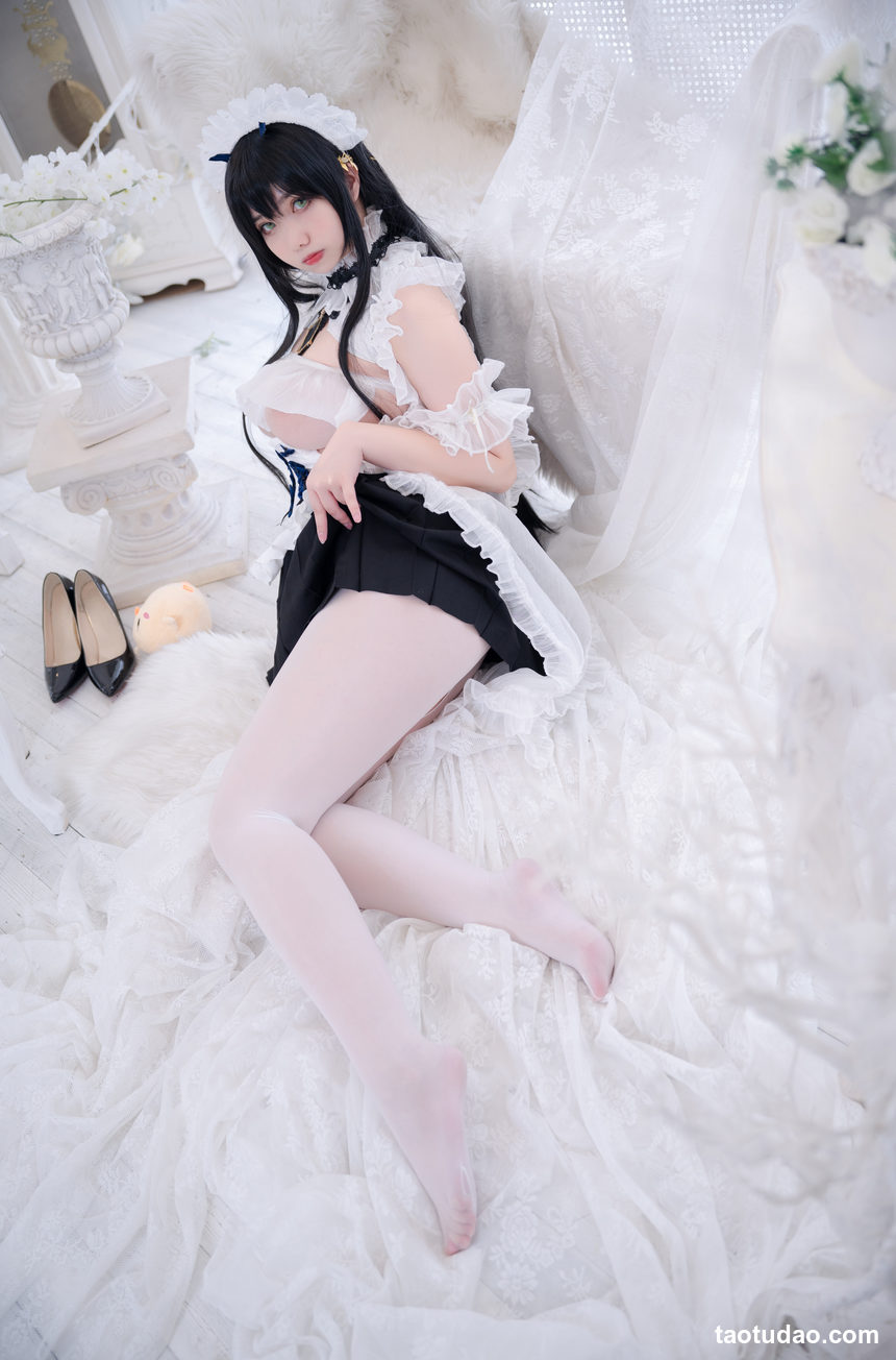 图片[2]-Meroko_魅瞳 – NO.003 碧蓝航线 不挠女仆没干劲的小姐姐[53P-744.2M]-艺库