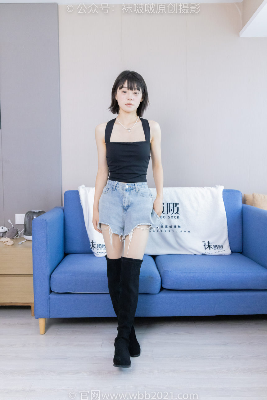 图片[4]-[BoBoSocks袜啵啵]NO.422 糯米-长靴、白棉袜、肉丝[140P+1V／6.79GB]-艺库