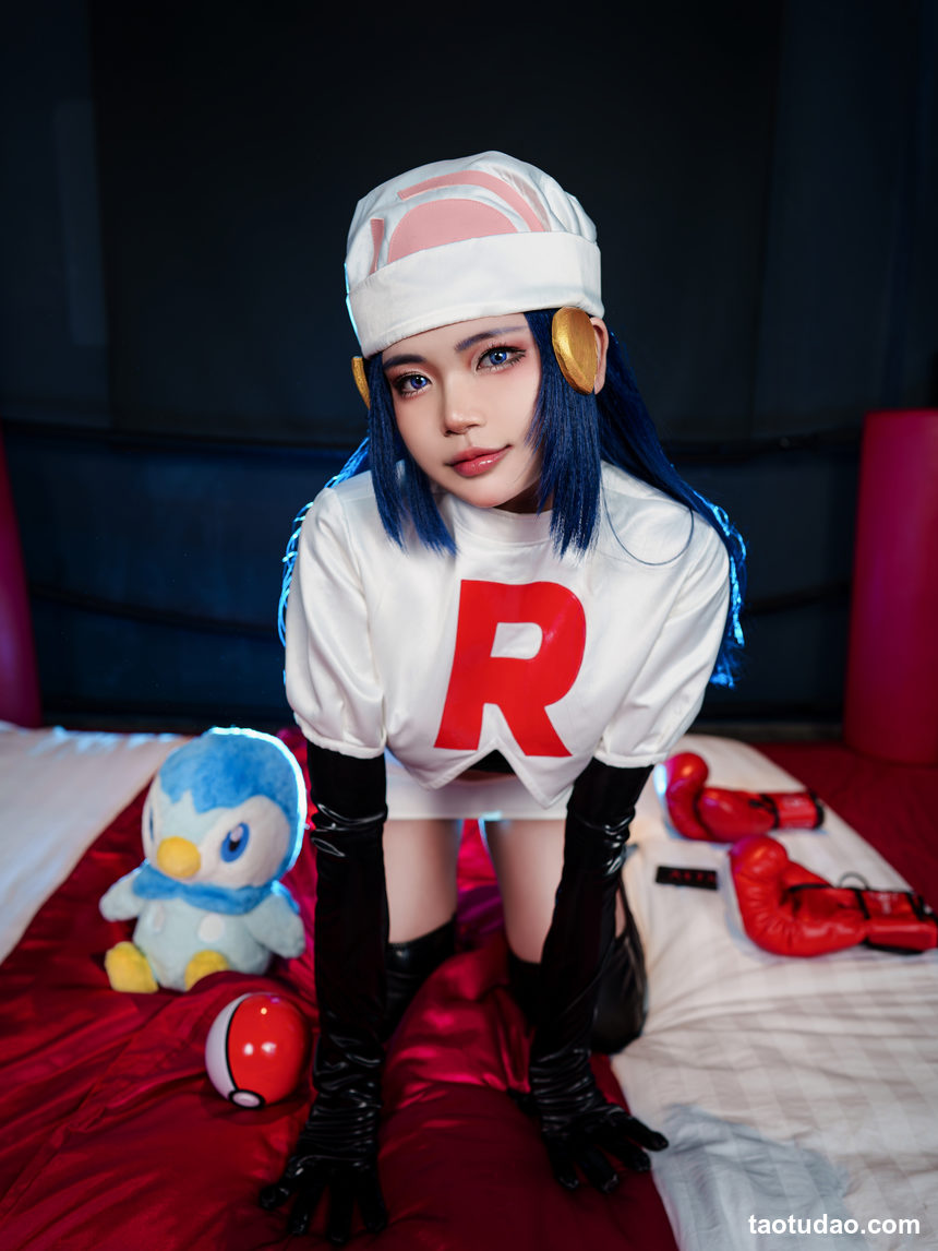 图片[3]-ZinieQ – NO.018 Dawn Pokemon in Team Rocket costume[42P-20V-516.9M]-艺库