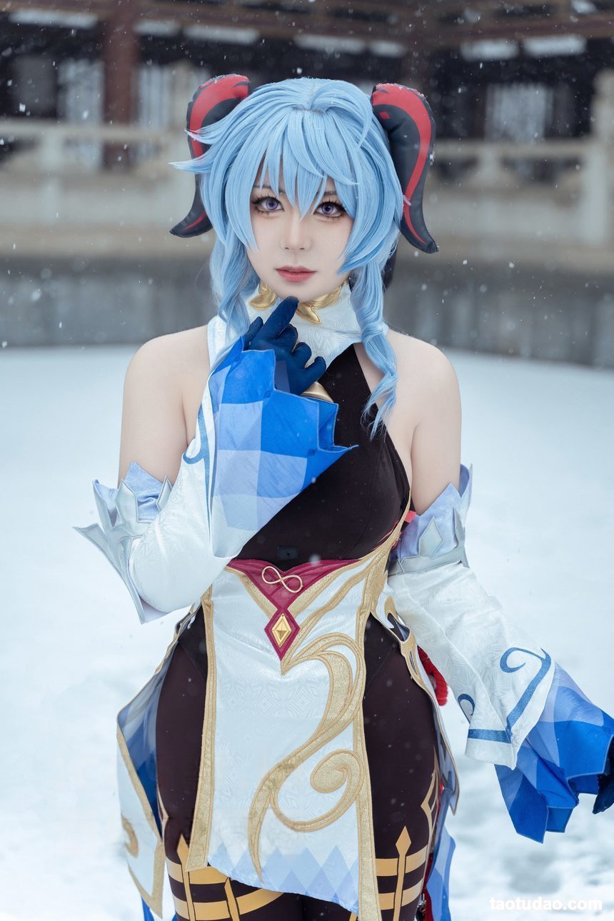 图片[3]-虎森森 – 原神 甘雨 雪景[42P-298.2M]-艺库