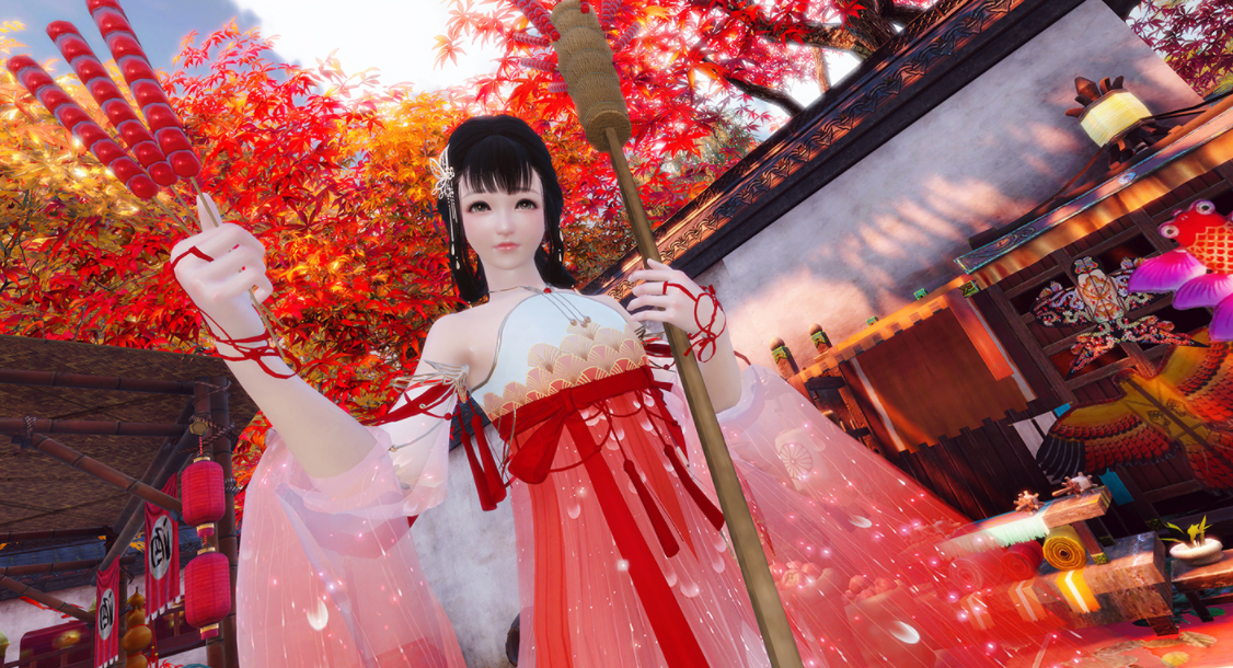 女Coser 40度高温拍片,因石头太烫屁股,来回换位置愁坏摄影师
