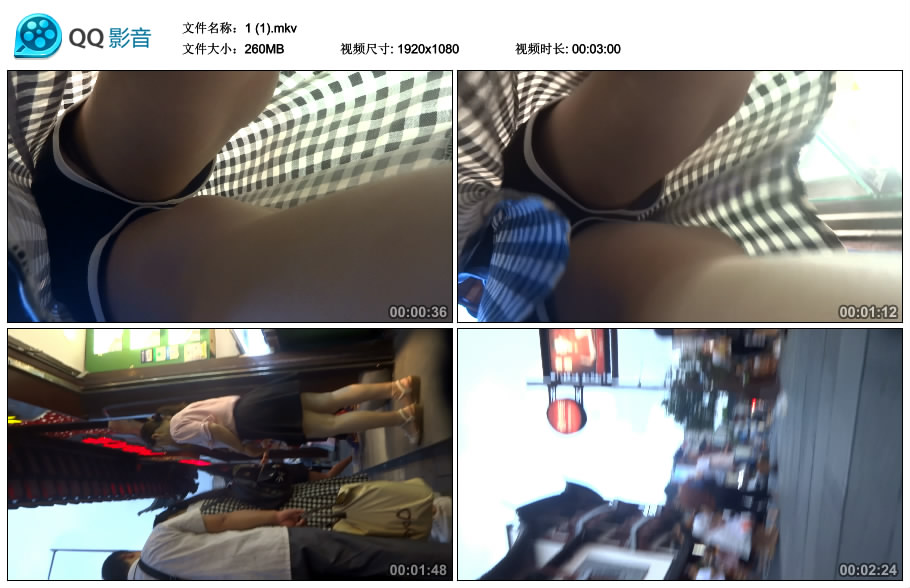 精选街拍视频 No.1796 格子长裙美眉 / 260MB / 街拍视频-绅士图