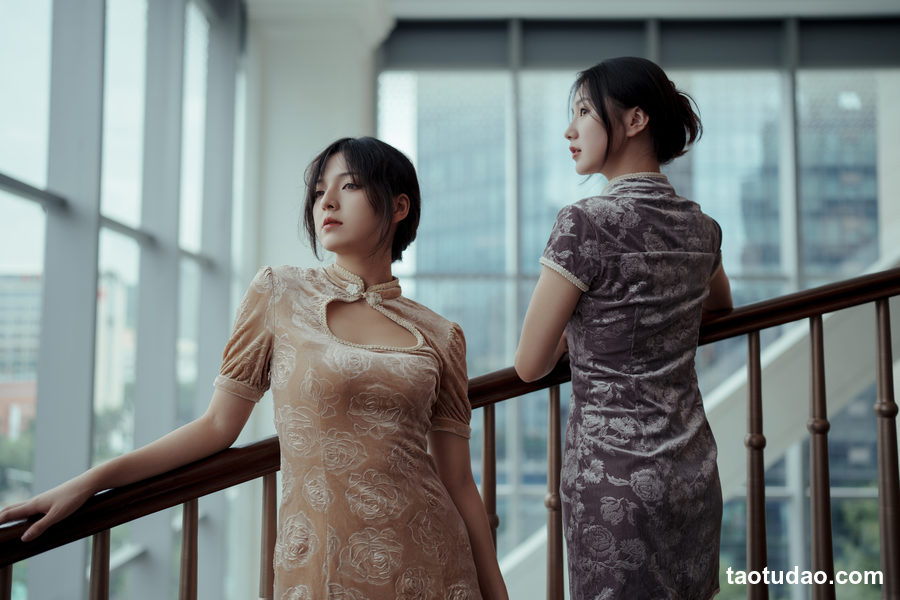 图片[3]-[YITUYU艺图语]2023.04.22 旗袍姐妹花 dudu [22+1P／201MB]-艺库