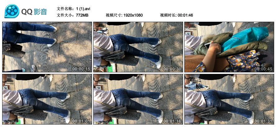 精选街拍视频 No.2346 白T恤蓝牛MM / 772MB / 街拍视频-绅士图