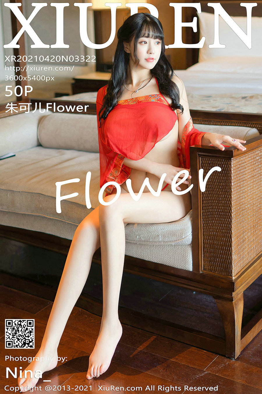 / 秀人美媛馆 / 2021.04.20 No.3322 朱可儿Flower / 50P529MB / 秀人网-绅士图