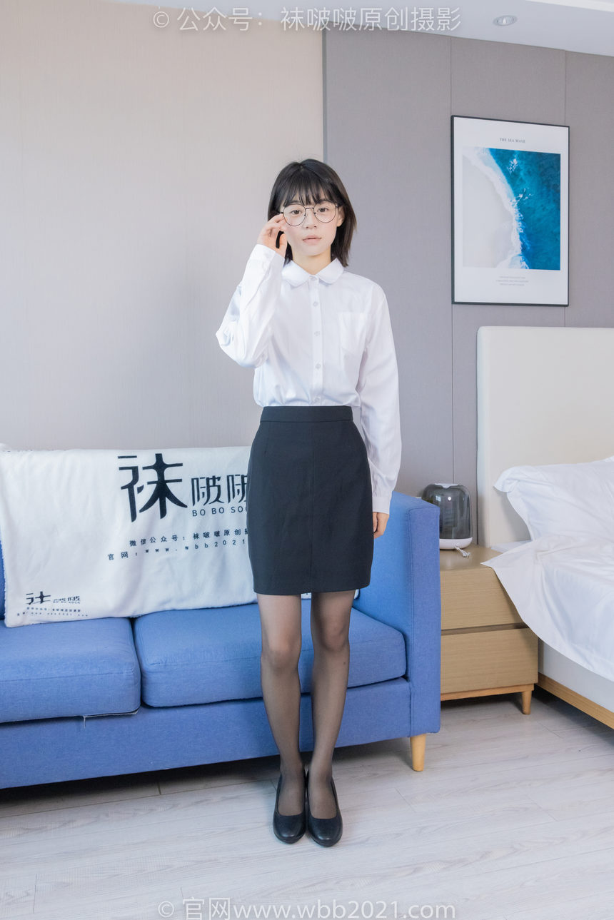 图片[2]-[BoBoSocks袜啵啵]NO.436 糯米-OL制服、两双平底鞋、薄黑丝、厚肉丝[150P+1V／6.51GB]-艺库