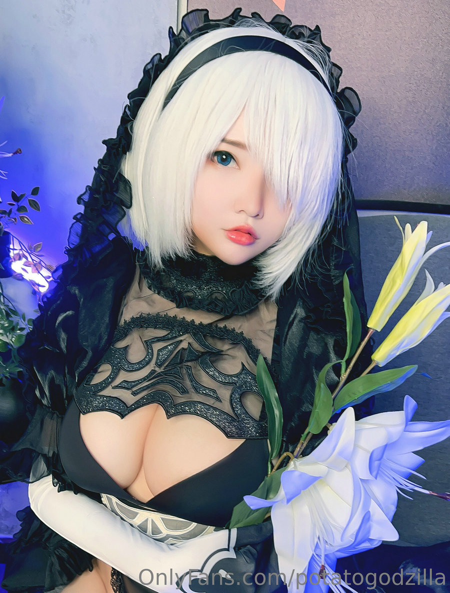 Coser小姐姐Potato Godzilla - 2B Bride / 30P-63MB / cos萌妹-绅士图