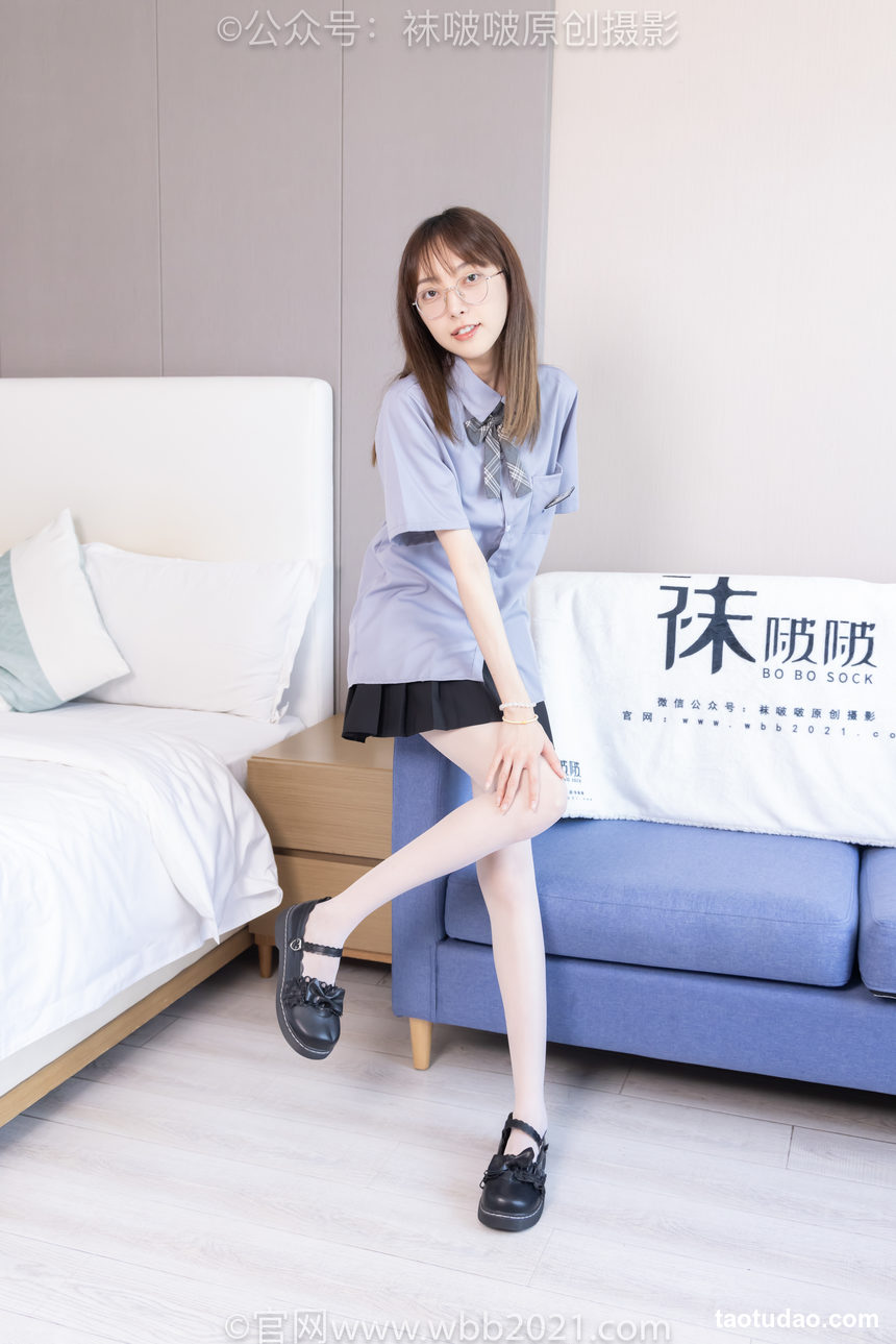 图片[3]-[BoBoSocks袜啵啵]NO.460 稚予-JK制服、皮鞋、帆布鞋、薄白丝[163P+1V／7.15GB]-艺库