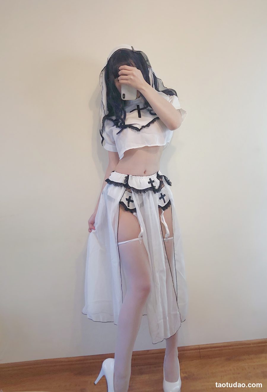 图片[2]-小仓千代w – 白色修女服自拍 [53P-48MB]-艺库