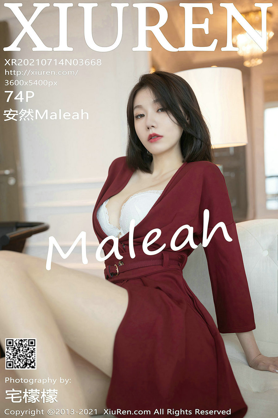 / 秀人美媛馆 / 2021.07.14 No.3668 安然Maleah / 74P645MB / 秀人网-绅士图