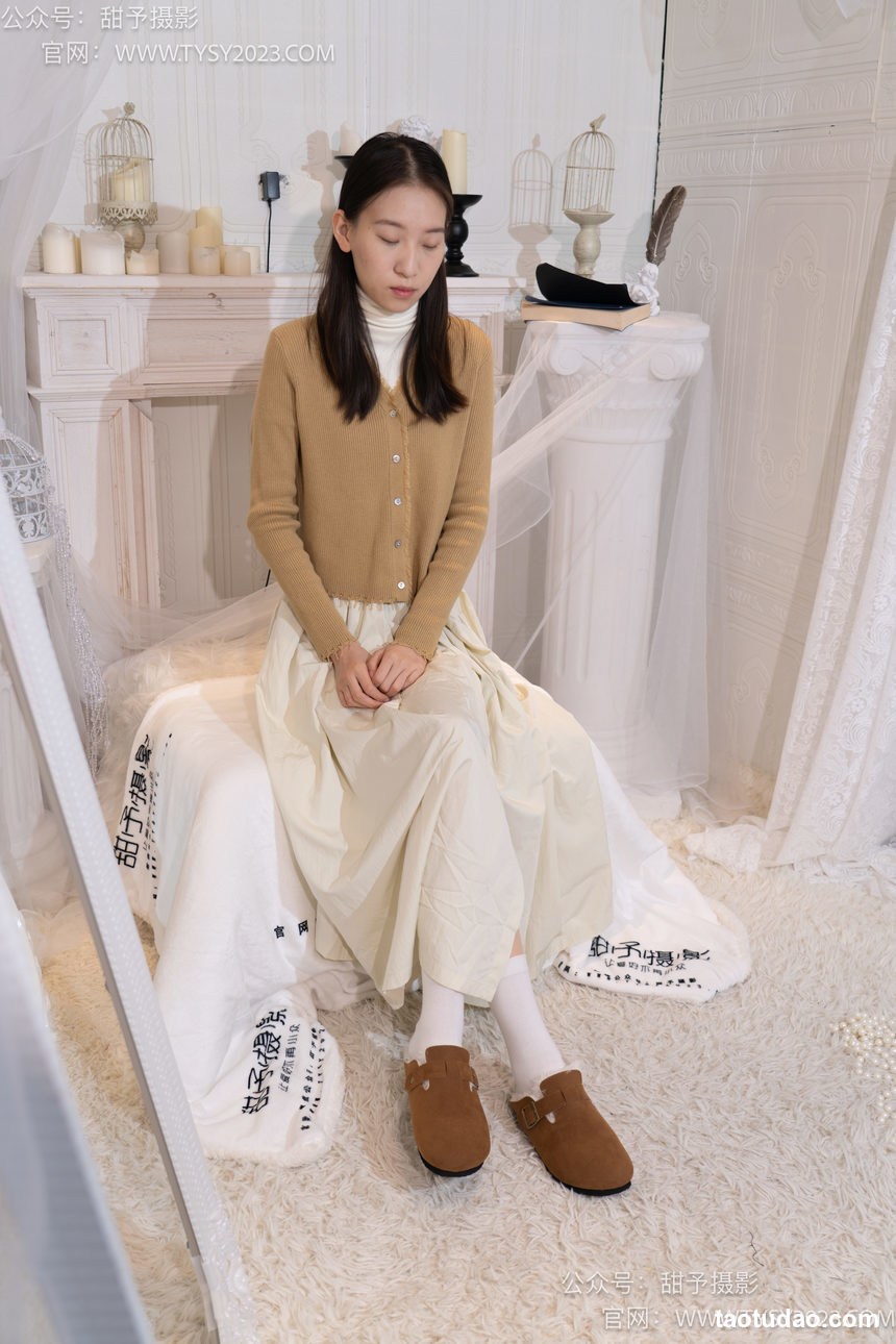 图片[3]-甜予摄影 NO.013 帆帆-平底鞋、白棉袜、裸足[130P+2V／9.91GB]-艺库