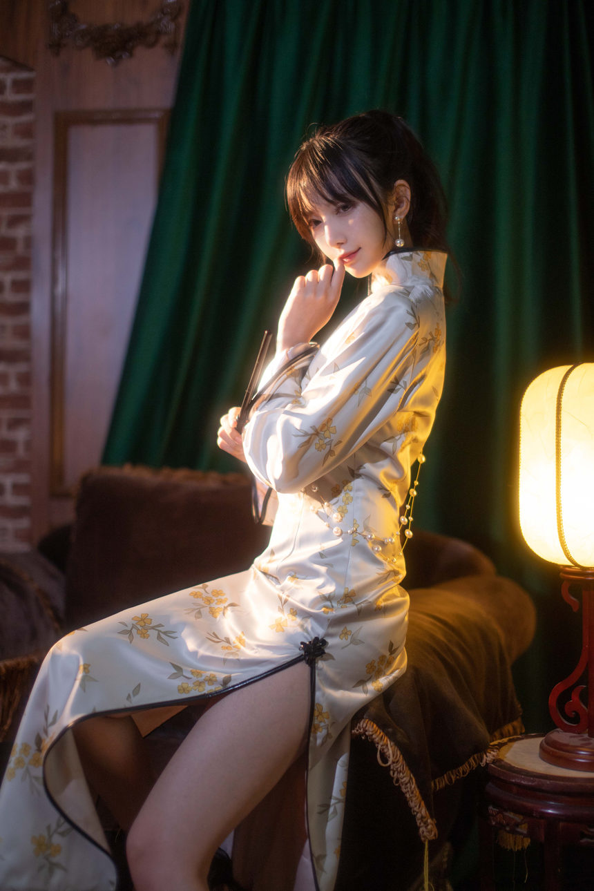 图片[3]-Shika小鹿鹿 – NO.112 中秋旗袍[12P-95MB]-艺库