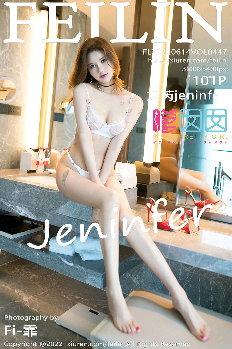 / FEILIN /嗲囡囡 2022.06.14 VOL.447 文芮jeninfer / 101P984MB / 秀人旗下-绅士图