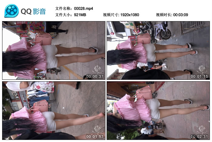 精选街拍视频 No.112 Paul大师作品 白色热裤美眉肩上有纹身 / MP4-921MB / 街拍视频-艺库