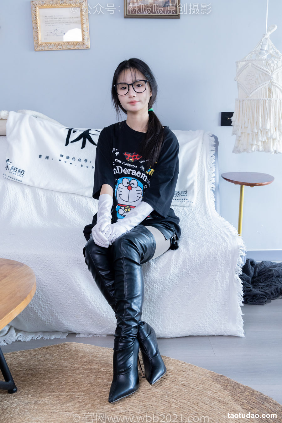 图片[3]-[BoBoSocks袜啵啵]NO.343 甜甜圈-高跟长靴、黑丝打底、肉丝[150P+1V／6.32GB]-艺库