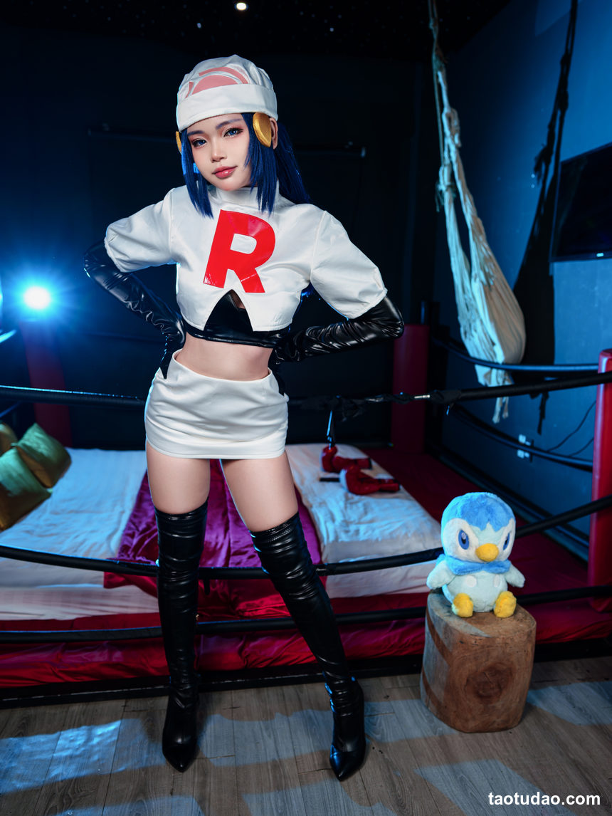 图片[2]-ZinieQ – NO.018 Dawn Pokemon in Team Rocket costume[42P-20V-516.9M]-艺库
