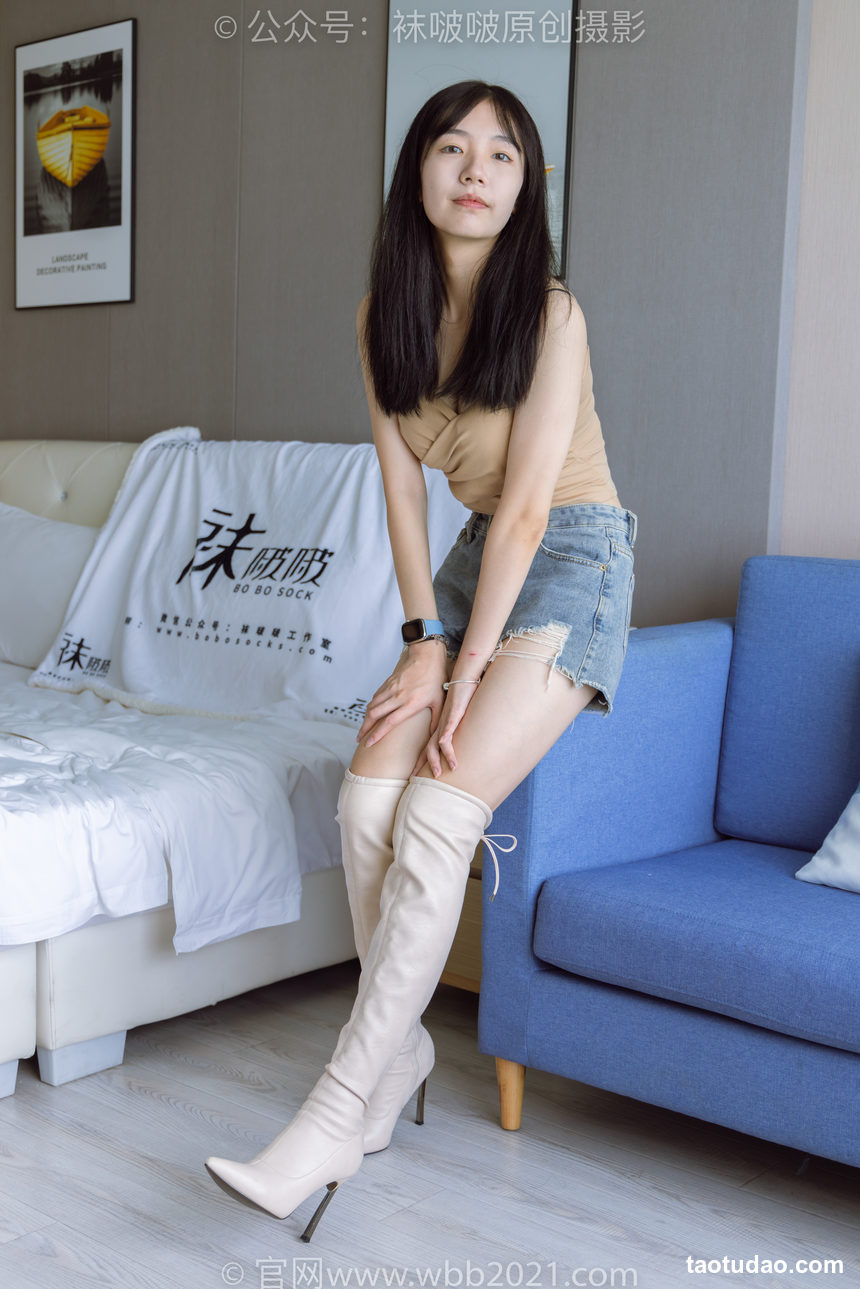 图片[4]-[BoBoSocks袜啵啵]NO.441 小甜豆-高跟长靴、白棉袜、裸足[179P+1V／6.57GB]-艺库