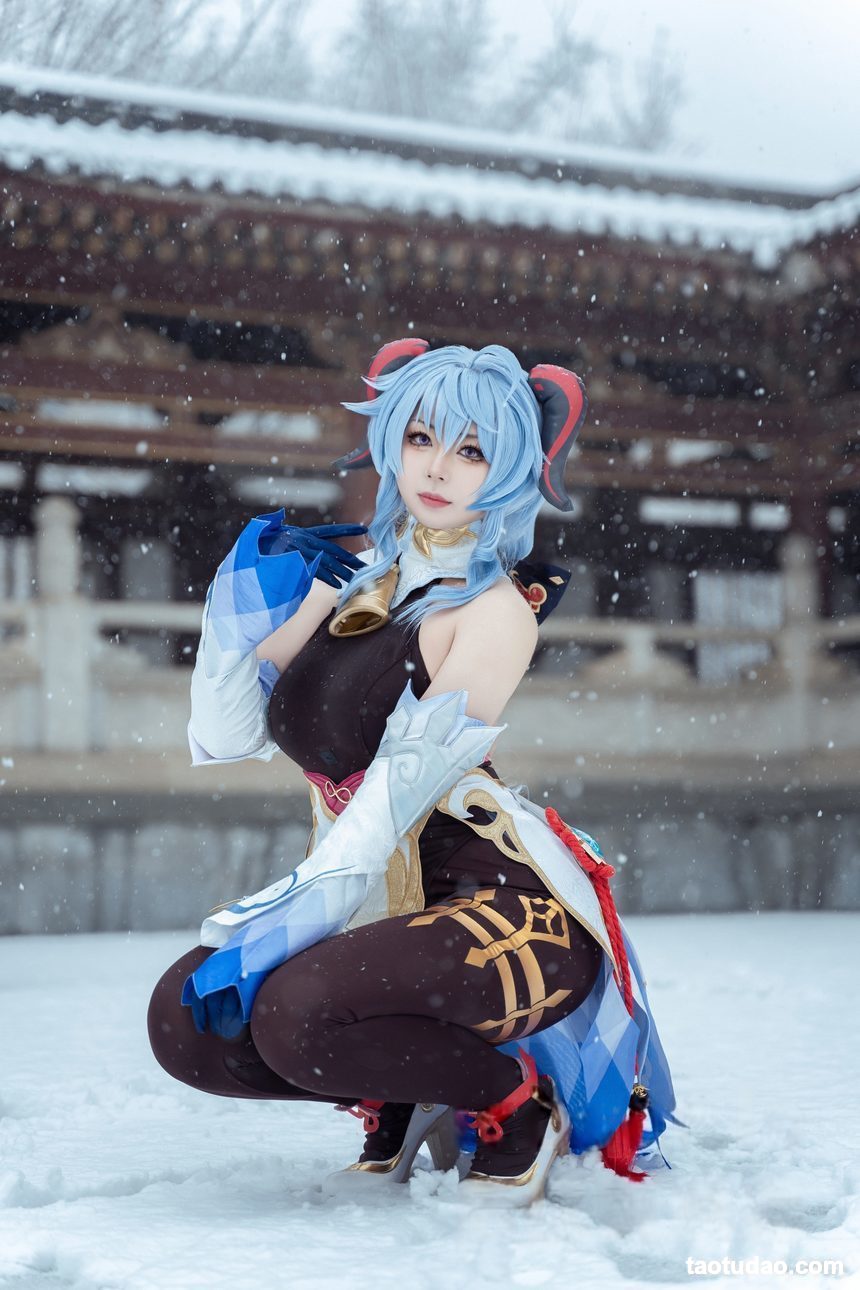 图片[4]-虎森森 – 原神 甘雨 雪景[42P-298.2M]-艺库