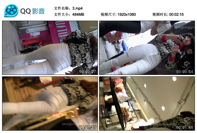 精选街拍视频 No.016 纳兰性急作品 甜美可爱的白裤MM / MP4-484MB / 街拍视频-艺库