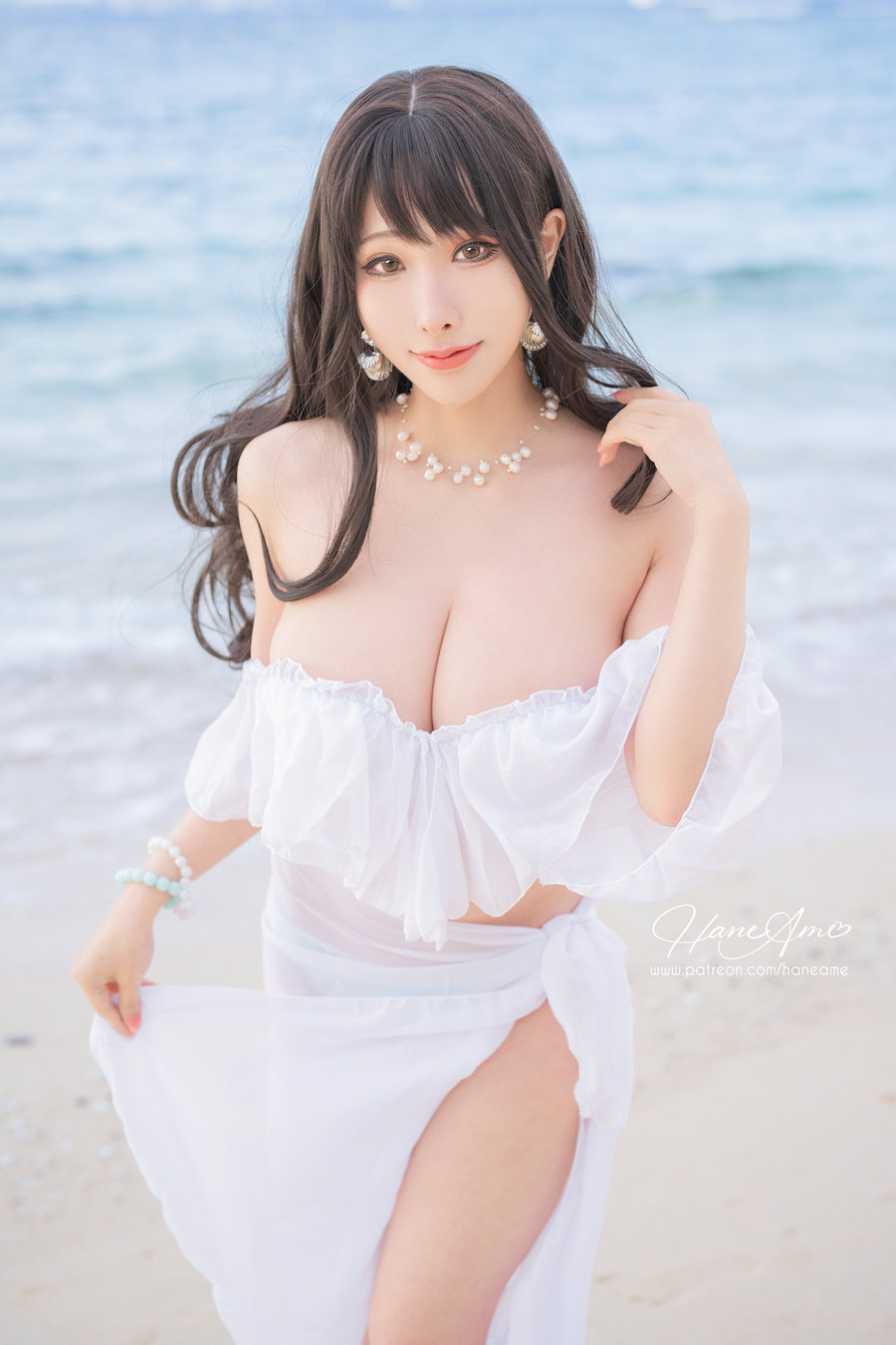 Hane Ame 雨波写真 – Original White sand love in Okinawa 白沙之戀 / 40P6V-705MB / cos萌妹-绅士图