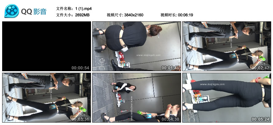 精选街拍视频 No.2284 高挑细腿苗条紧身裤美眉 / 2.62GB / 街拍视频-艺库