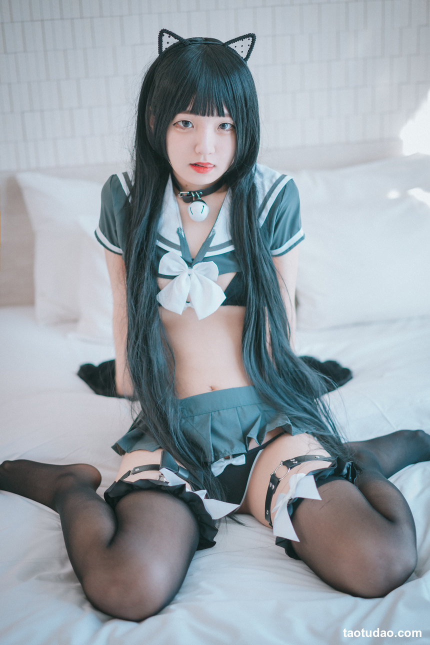 图片[2]-Jenny – [DJAWA] Katzenmädchen in Schuluniform [42P-335MB]-艺库
