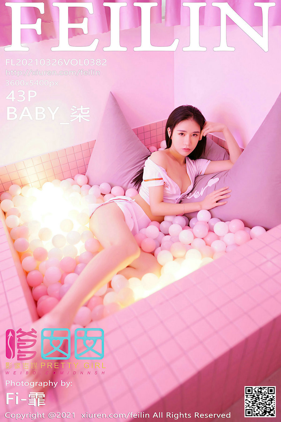 / FEILIN /嗲囡囡 2021.03.26 VOL.382 BABY_柒 / 43P369MB / 秀人旗下-绅士图