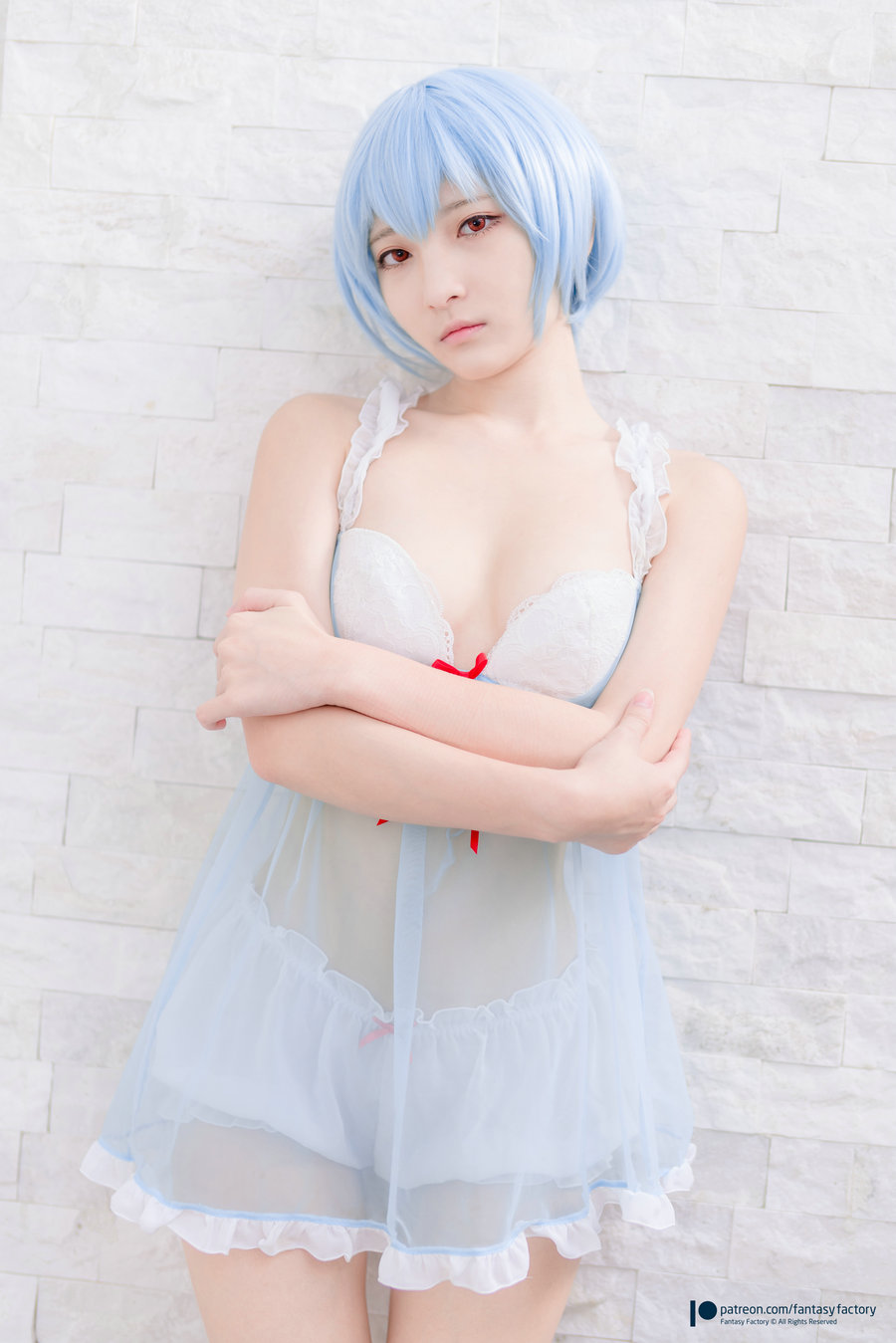 / Fantasy Factory / 小丁Cosplay写真 – Rei Ayanami 綾波レイ / 50P654MB / cos萌妹-艺库