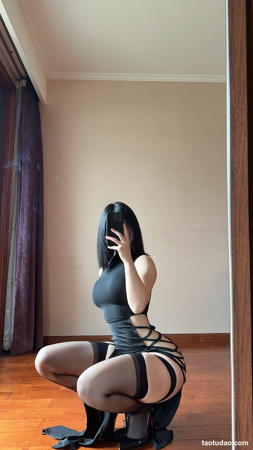 图片[3]-俏妞qiaoniuTT – 国风黑丝开叉旗袍 [30P-129MB]-艺库