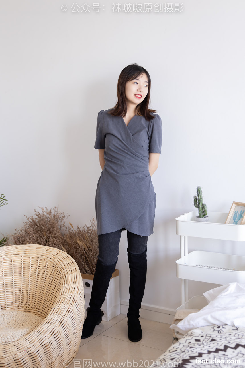 图片[3]-[BoBoSocks袜啵啵]NO.256 小甜豆-长靴、短白棉袜[133P+1V／5.50GB]-艺库