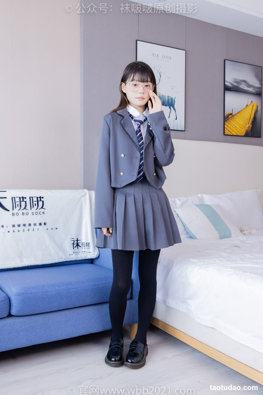 图片[2]-[BoBoSocks袜啵啵[NO.402 糯米-皮鞋、厚黑丝、学院jk[140P+1V／6.29GB]-艺库