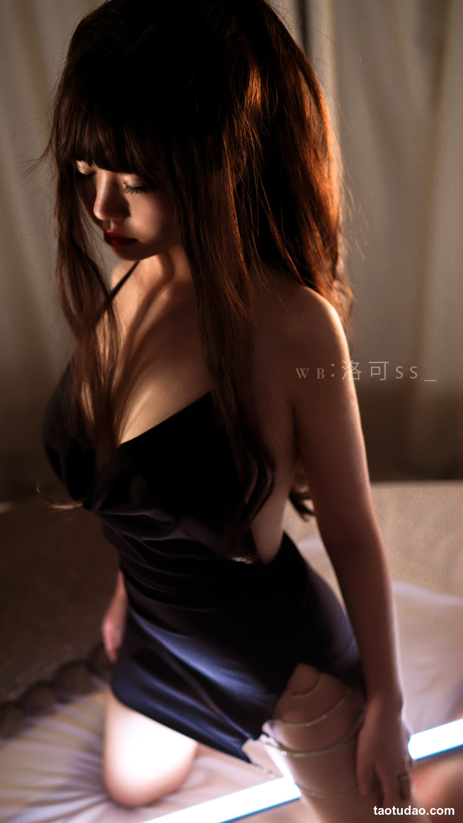 图片[3]-洛可ss – 光效黑吊带 [30P-115MB]-艺库