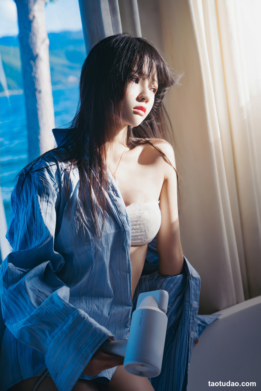 图片[4]-桜桃喵 –  蓝衬衫 [44P-1.10GB]-艺库