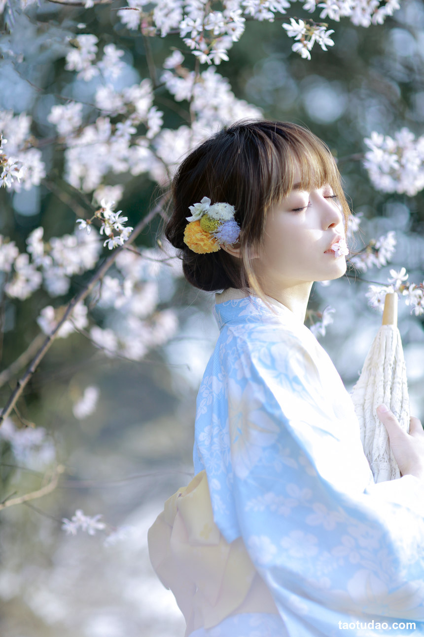 图片[3]-[YITUYU艺图语]2022.04.09 樱花物语 屈凌西[26+1P／81.4MB]-艺库