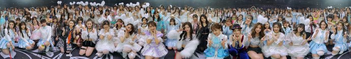 2017年SNH48第三届金曲大赏妹子合影图-艺库