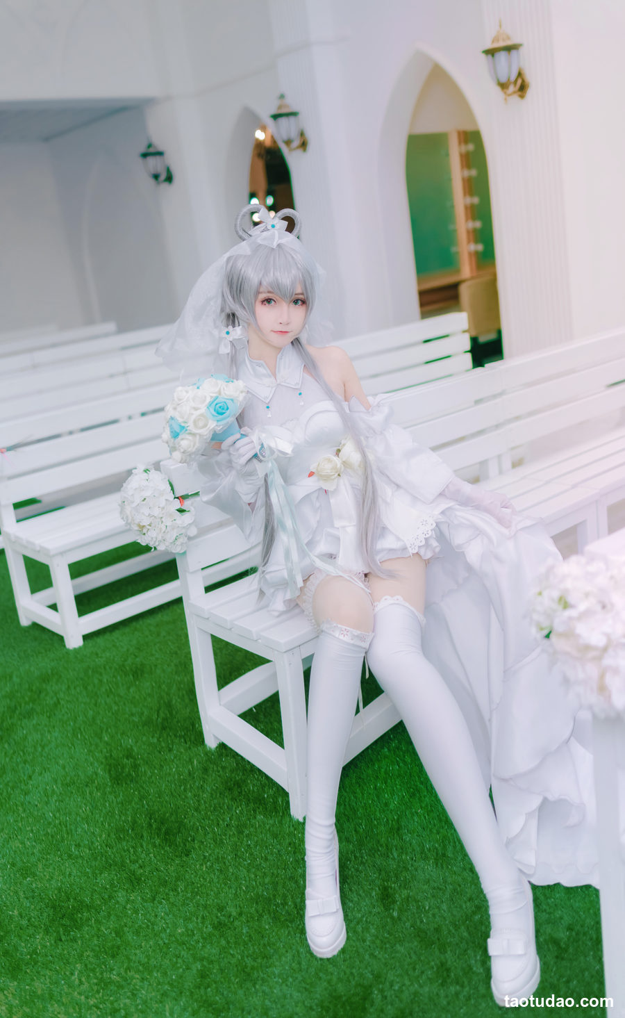 图片[2]-yui金鱼 NO.009 洛天依婚纱 [8P-64MB]-艺库