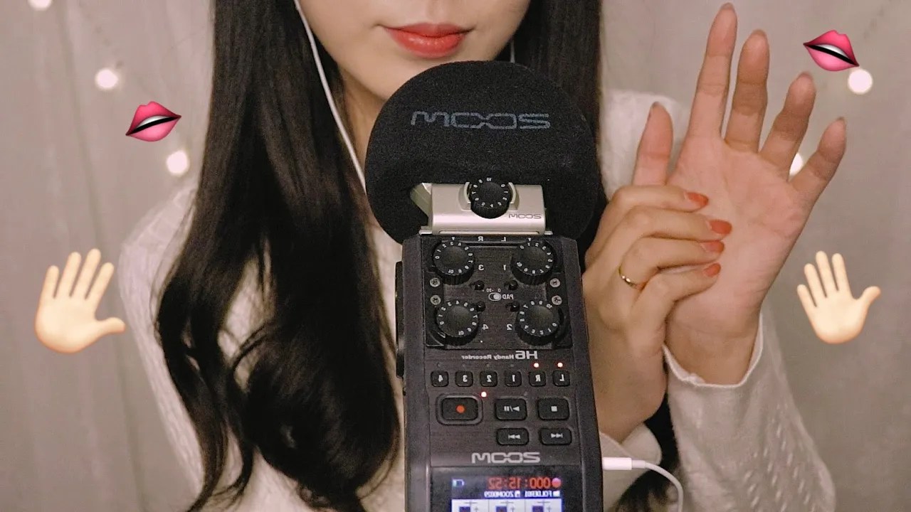 [wooyeon]轻柔嘴巴音和干燥的手指摩擦声，助你快速入睡-asmr wooyeon / 韩国ASMR-艺库