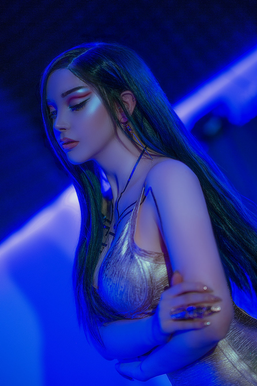 国外美女SayaTheFox – Cyberpunk Dress / 15P-202MB / cos萌妹-绅士图