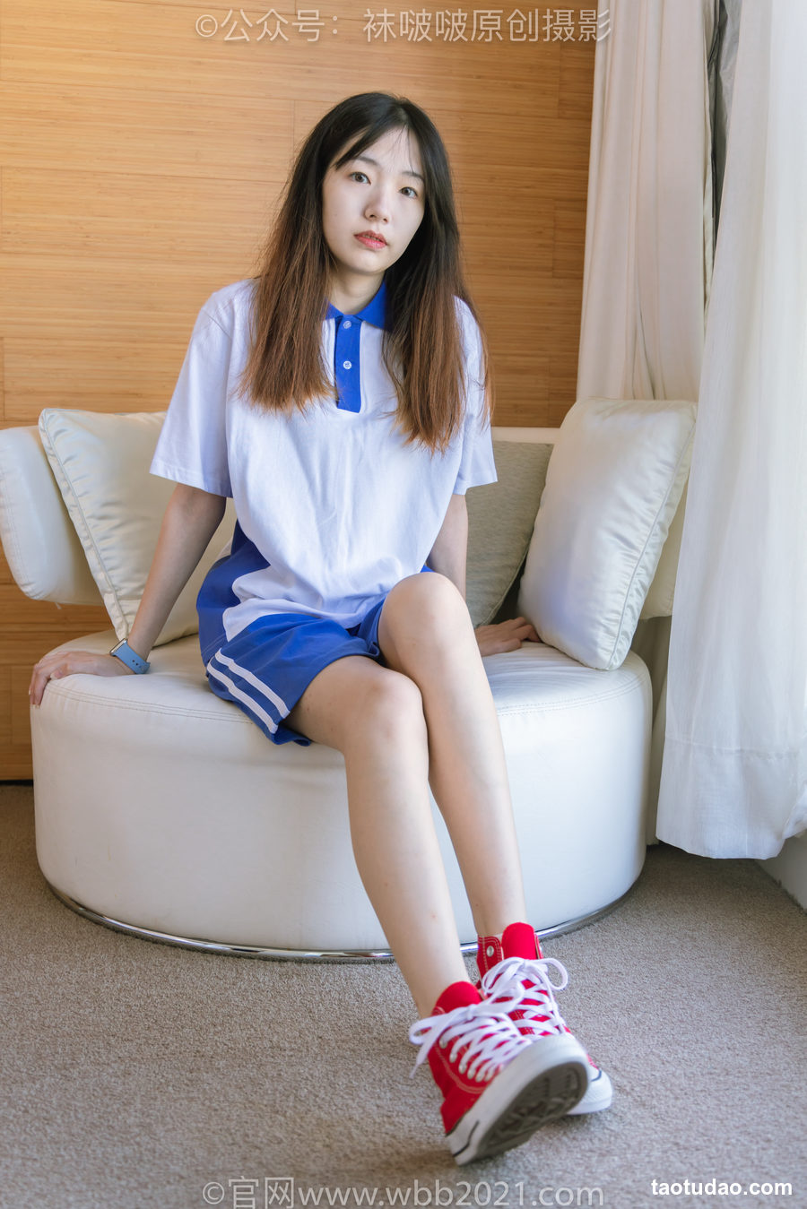 图片[2]-[BoBoSocks袜啵啵]NO.336 小甜豆-校服、帆布鞋、白棉袜、裸足[140P+1V／6.71GB]-艺库